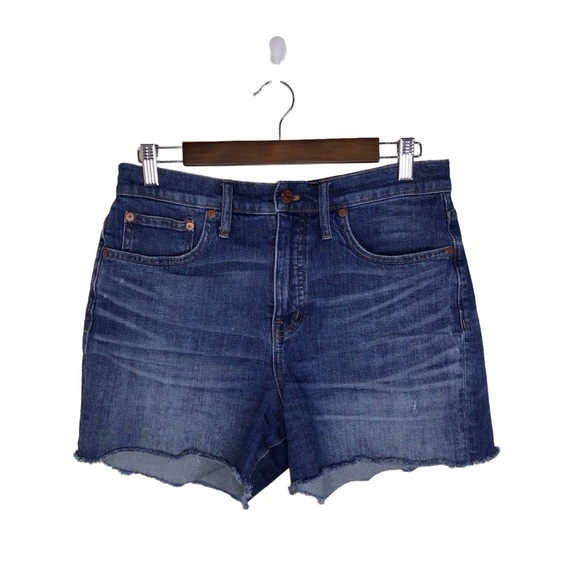 Madewell High-Rise Denim Shorts in Glenoaks Wash: Cutoff Edition Size 28. - Picture 1 of 9